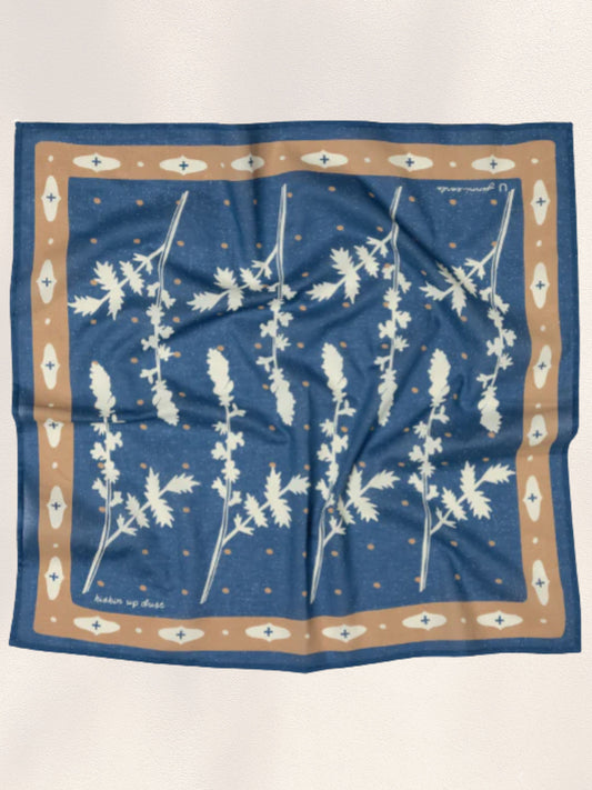 'Kickin' Up Dust' voile bandana - deep end