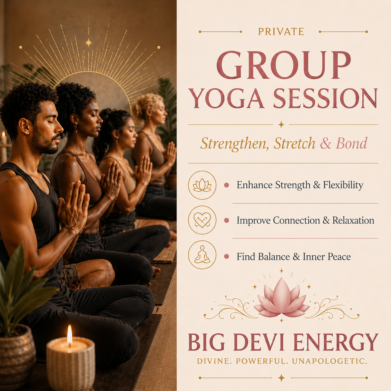✨ Group & Corporate Yoga (In-Person or Virtual)