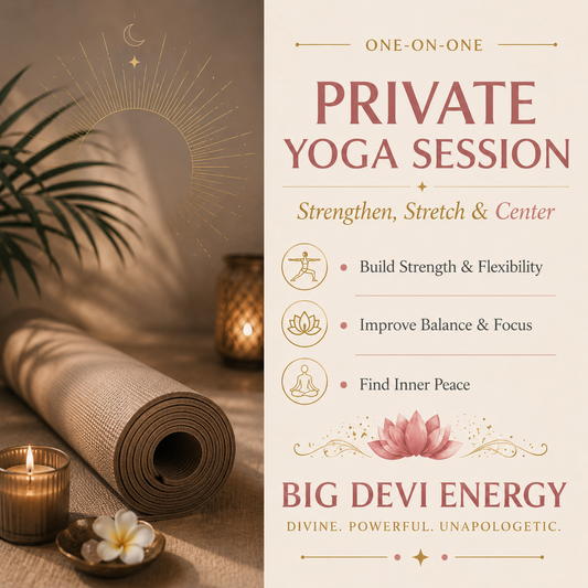 🧘‍♀️ One-Hour Private Yoga Session (In-Person or Virtual)