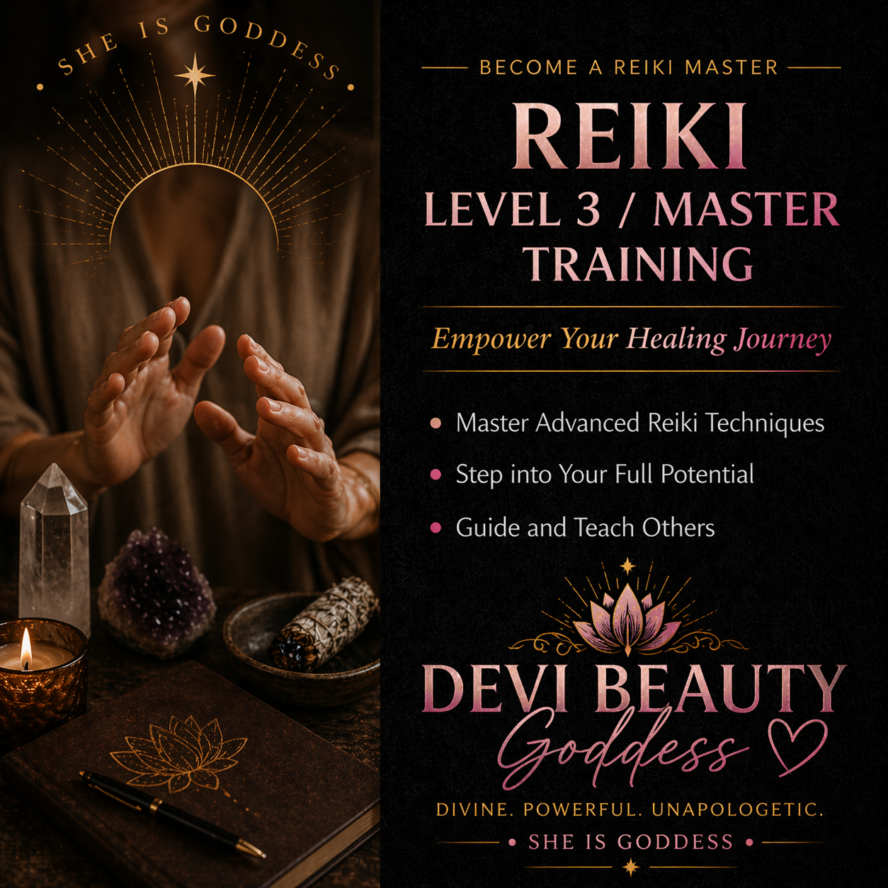 👑 Reiki Master / Level 3 Training
