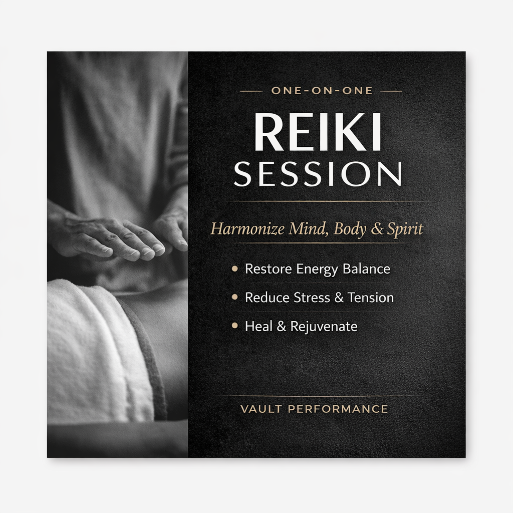 ✨ 60-Minute In-Person Reiki + Crystal Session (Vault Members)