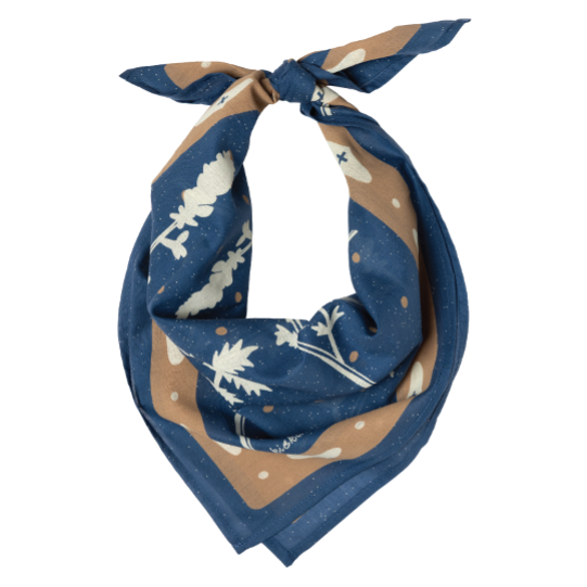 'Kickin' Up Dust' voile bandana - deep end